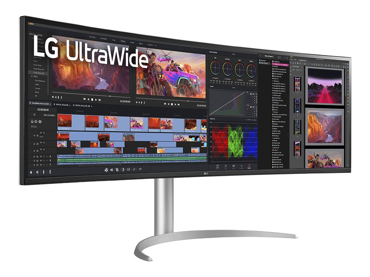 LG 49" WQ95C-W Dual QHD Ultrawide Curved Monitor - Thumbnail 2