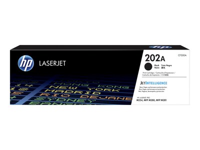 HP 202A (CF500A) Black Original LaserJet Toner Cartridge , CF500A, 34553720, Toner and Imaging Components - OEM HP 202A (CF500A) Black Original LaserJet Toner Cartridge , CF500A, 34553720, Toner and Imaging Components - OEM