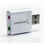 Sabrent USB Aluminum External Stereo Sound Adapter, Silver, 100-Pack, AU-EMAC-PK100, 34390326, Adapters & Port Converters