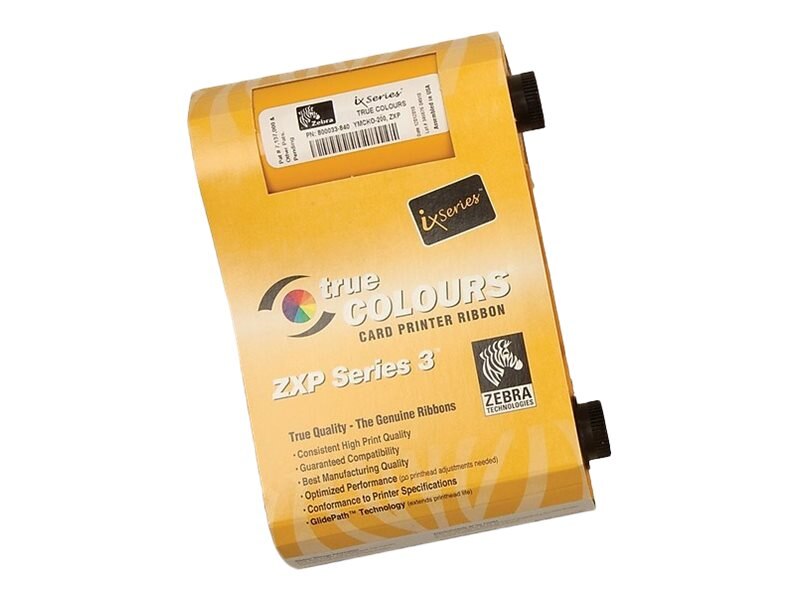 Zebra YMCKOK True Colors ix Ribbon Cartridge for ZXP Series 3 Card Printers
