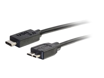 C2G USB 3.0 Type C to USB Micro-B M M Cable, Black, 10ft, 28864, 25616611, Cables C2G USB 3.0 Type C to USB Micro-B M M Cable, Black, 10ft, 28864, 25616611, Cables