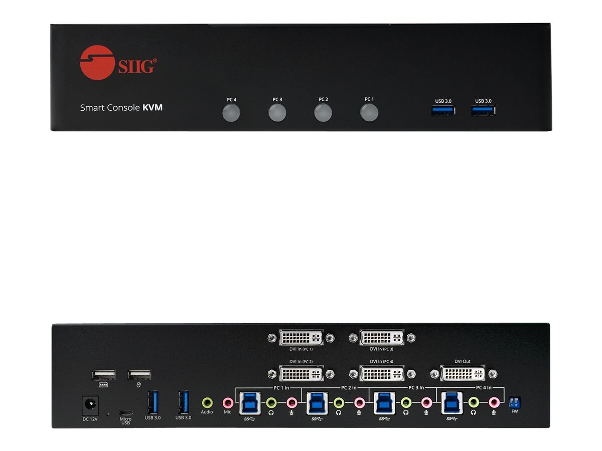 SIIG DVI Dual Link Smart Console KVM Switch - Thumbnail 3
