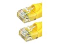 Monoprice CAT6 24AWG 550MHz UTP Bare Copper Snagless Ethernet Patch Cable, Yellow, 7ft, 2305                          , 41892070, Cables