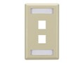 Black Box 2-port Ivory Single-Gang KEYST , WPT460, 41049658, Premise Wiring Equipment