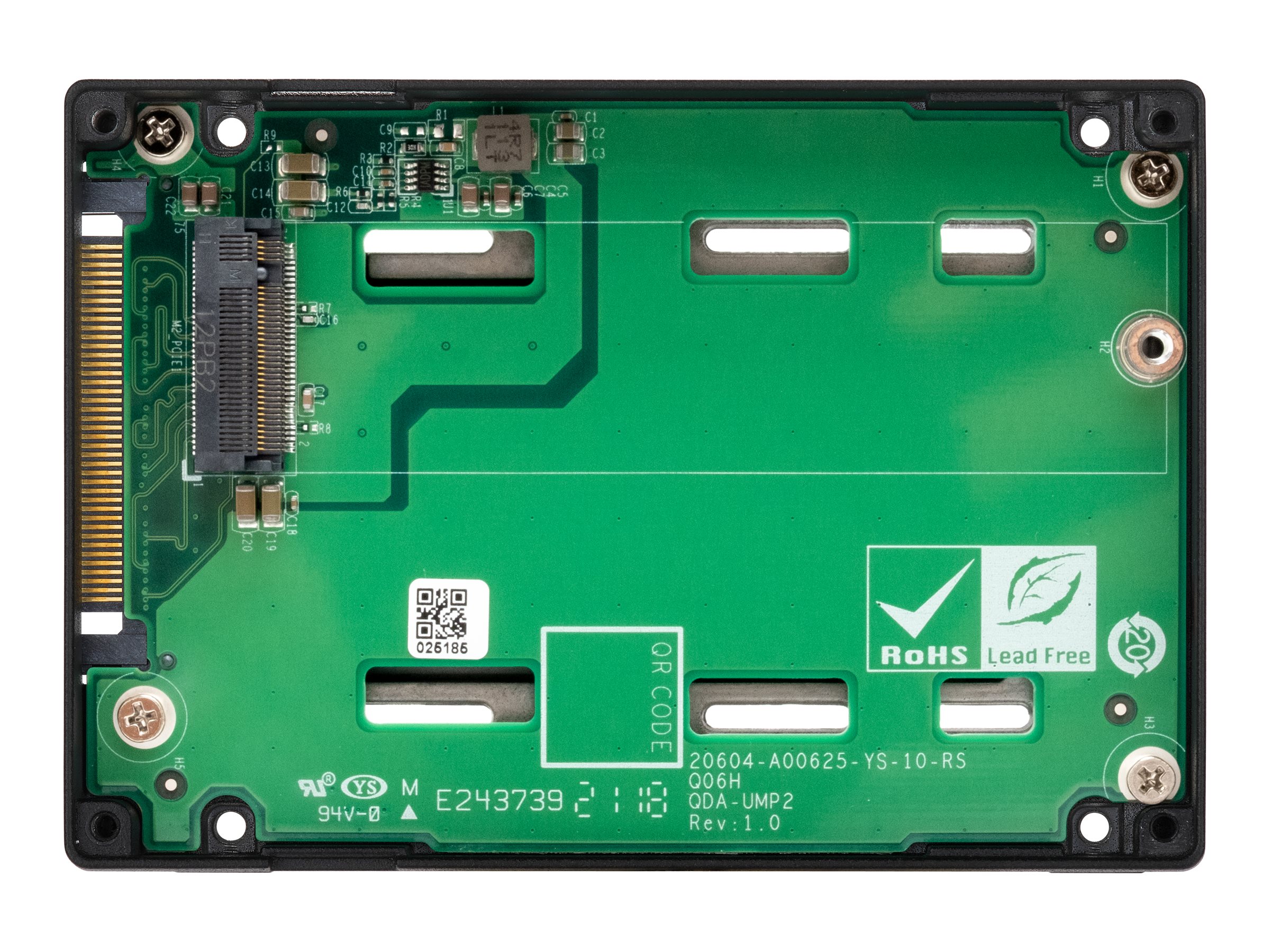 QNAP M.2 2280 PCIe NVMe Gen4X4 to U.2 Adapter (QDA-UMP4)