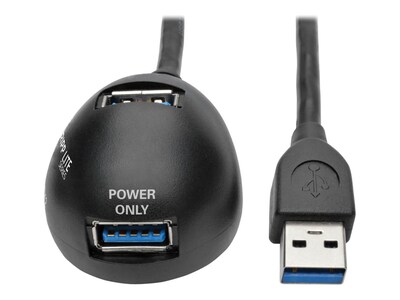 Tripp Lite 2-Port USB 3.0 M 2xF SuperSpeed Desktop Extension Cable, 6ft, U324-006-DSK2, 33415704, Cables