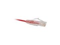 UNC ClearFit Slim CAT6 Patch Cable, Red, 20ft, CS6-20F-RED, 26276419, Cables