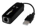 StarTech.com USB 2.0 56K External Hardware Dial Up V.92 Data Fax Modem, USB56KEMH2, 33951195, Modems