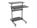 Tripp Lite Rolling Standing Desk Workstation on Wheels, Height Adjustable, Mobile, WWSSRC, 36109606, Furniture - Miscellaneous