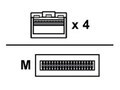 IBM Lenovo 5M 100G QSFP28 to 4X25G , 7Z57A03566, 41135391, Cables