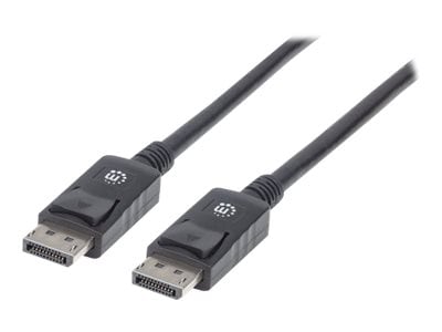 Manhattan DisplayPort Male to DisplayPort Male, Black, 2m, 307116, 16236288, Cables Manhattan DisplayPort Male to DisplayPort Male, Black, 2m, 307116, 16236288, Cables