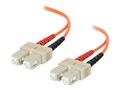 C2G Fiber Optic Patch Cable, Duplex  SC-SC, 62 125, Multimode, 3m, 09115, 166487, Cables