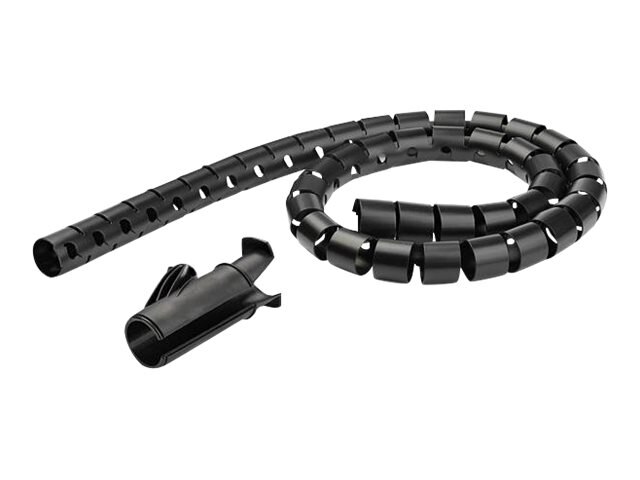 Black Commercial Cable Tidy Spiral Wrap 2.5 m