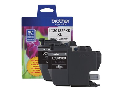 Brother Black High Yield Ink Cartridges for MFC-J491DW, MFC-J497DW, MFC-J690DW & MFC-J895DW (2-pack), LC30132PKS, 35675075, Ink Cartridges & Ink Refill Kits - OEM