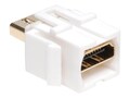 Tripp Lite HDMI Keystone Snap-in Wallplate Coupler, F F, P164-000-KJ-WH, 14510335, Premise Wiring Equipment