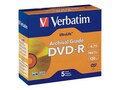 Verbatim 8x UltraLife Gold DVD-R Media (5-pack Jewel Cases), 96320, 10020890, DVD Media