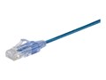 Monoprice Monoprice SlimRun Cat6A Ethernet Network Patch Cable_ 14ft Blu_10-Pack, 15170                         , 41985357, Cables