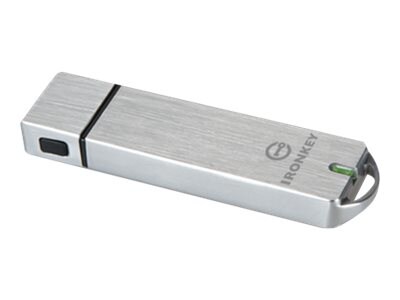 Kingston 8GB IronKey Basic S1000 Encrypted USB 3.0 FIPS 140-2 Level 3, IKS1000B/8GB, 31652407, Flash Drives