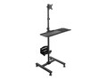 Mount-It! Mobile Cart With Monitor Mount, MI-7948                       , 42107432, Stands & Mounts - Desktop Monitors