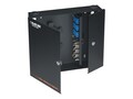 Black Box WALLMOUNT Fiber Enclosure, Locking, 4 Slot , JPM402A-R3, 37823895, Racks & Cabinets