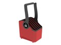 Lock N Charge 5-slot Large Plastic Device Basket, Red, 10042, 41701673, Cart & Wall Station Accessories