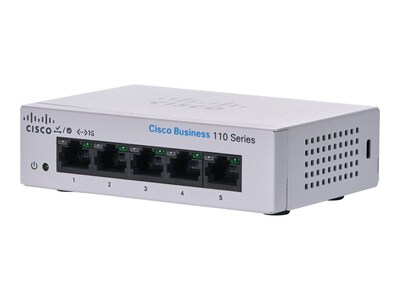 Cisco CBS110 Unmanaged 5-port GE, CBS110-5T-D-NA, 41175673, Network Switches
