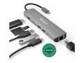 Plugable PLUGABLE 7-in-1 USB C Hub , USBC-7IN1E, 41211287, USB & Firewire Hubs