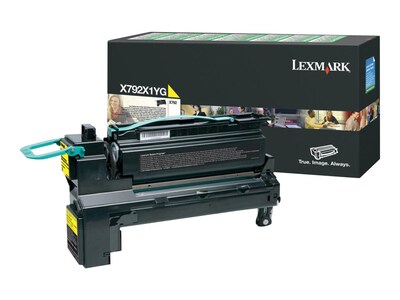 Lexmark Yellow Extra High Yield Return Program Toner Cartridge for X792 Series MFPs, X792X1YG, 12118170, Toner and Imaging Components - OEM