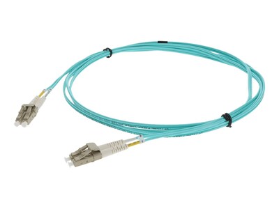 AddOn OM4 Fiber Patch Cable, LC-LC, 50 125, Duplex, Multimode, Aqua, 2m, ADD-LC-LC-2M5OM4, 14702791, Cables