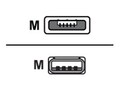 Zebra USB Micro Type A B to USB Type A Adapter, Black, 6, P1063406-047, 20791428, Adapters & Port Converters