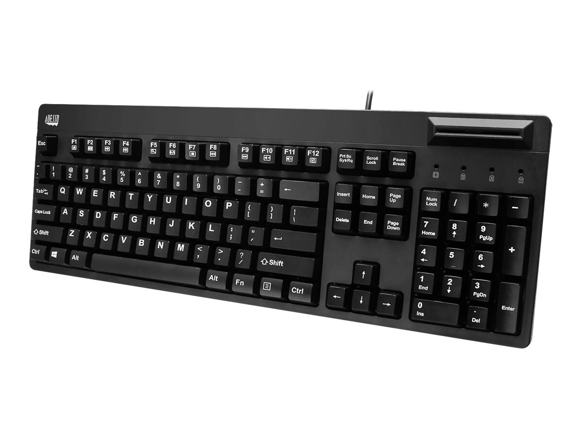 keyboard with smart card reader