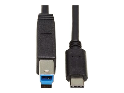 Tripp Lite (10Gbps) Thunderbolt 3 USB 3.1 Gen 2 USB-C to USB Type-B M M Cable, 20, U422-20N-G2, 37821689, Cables
