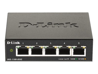 D-Link 5 Port Gig Smart Switch, DGS-1100-05V2, 41165223, Network Switches