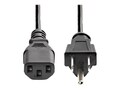 StarTech.com NEMA 5-15P to C13 18AWG Computer TV PC Power Cable, 1ft, PXT1011, 9486668, Power Cords