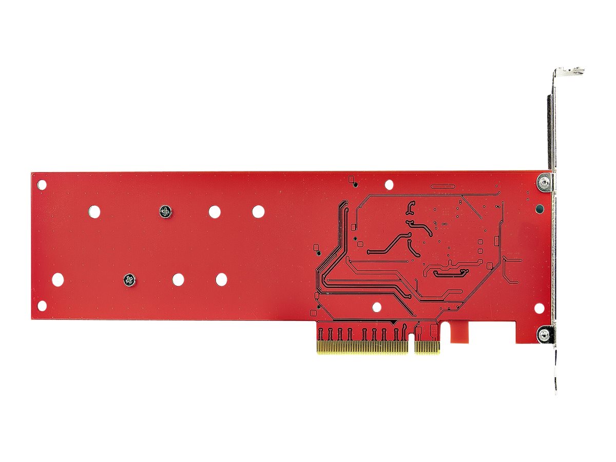 Dual Slot M.2 NVMe PCIe 4.0 X8 Adapter Card with ASM 1182E Chip, Only Work  with PCIe Splitter Function Motherboard