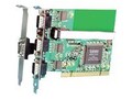 Brainboxes 3+1 UPCI RS232 Serial Card - 3 on a Bracket w  Fly Lead, UC-420-001, 14491082, Controller Cards & I/O Boards