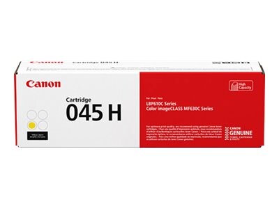 Canon Yellow 045 High Capacity Full Yield Toner Cartridge, 1243C001, 33942820, Toner and Imaging Components - OEM