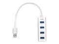 Rocstor 4-Port USB 3.0 Hub, Silver, Y10A216-S1, 36446320, USB & Firewire Hubs