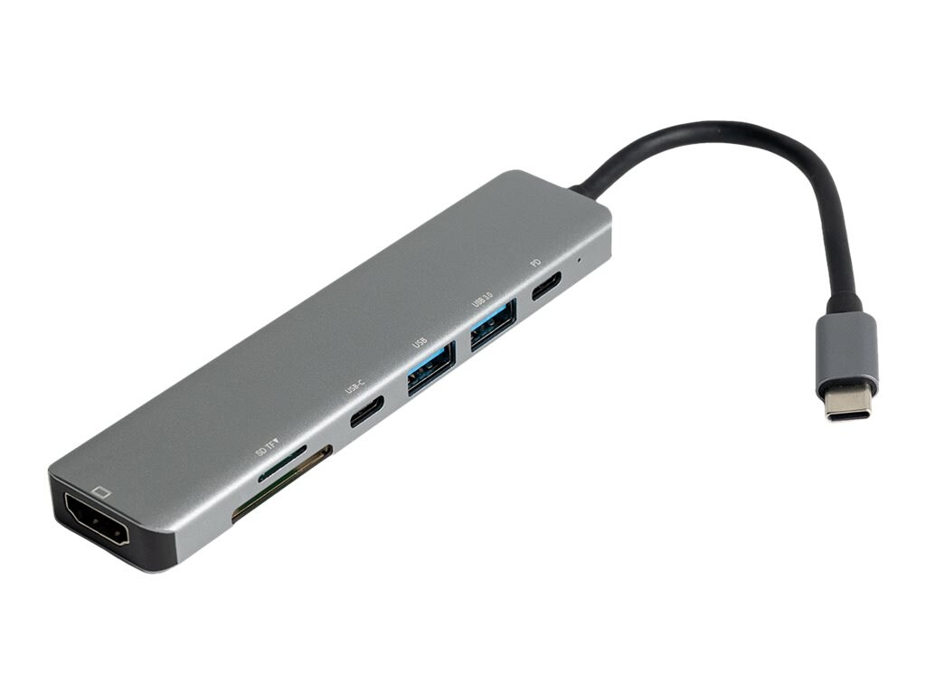 B3E 7 IN 1 USB C DOCKING STATION, 1 X HDMI, 2 X USB, USB-C (YG-2121)