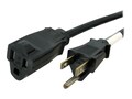 StarTech.com NEMA5-15R to 5-15P 13A 125V Extension Power Cable, 10ft, PAC10110, 10699687, Power Cords