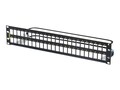 Ortronics 48-Port Unloaded Shielded Flat Patch Panel, PHDTKSU48, 33744321, Patch Panels
