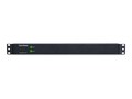 CyberPower Basic PDU 200 230V 30A 1U RM L6-30P Input 10ft Cord (12) Rear C13 Outlets, RoHS, PDU30BHVT12R, 11261960, Power Distribution Units