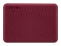 Toshiba 1TB Canvio Advance External Hard Drive - Red, HDTCA10XR3AA, 41255982, Hard Drives - External