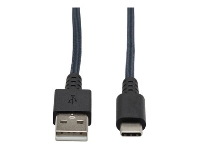 Tripp Lite Heavy-Duty USB-A to USB-C M M Cable, Gray, 10ft, U038-010-GY-MAX, 37217019, Cables