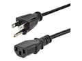 StarTech.com NEMA 5-15P to C13 18AWG Computer TV PC Power Cable, 25ft, PXT10125, 13319521, Power Cords