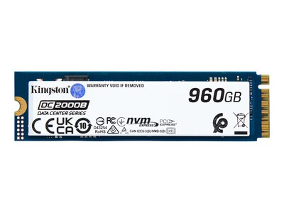 Kingston 960GB DC2000B PCIe 4.0 NVMe M.2 2280 Enterprise Class Solid State Drive, SEDC2000BM8/960G              , 41826294, Solid State Drives - Internal