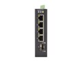 Black Box 4-Port GbE RJ45 Switch w 1xGbE SFP, for Harsh Environments, LIG401A, 34839728, Network Switches