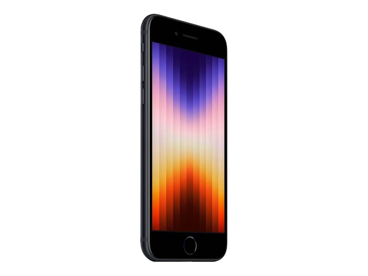 Apple iPhone SE, 64GB, Midnight - 3rd Generation 2022 (SIM-free) (MMX53LL/A)