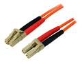 StarTech.com LC-LC 50 125 Multimode Duplex LSZH Fiber Optic Cable, 2m, 50FIBLCLC2, 4919612, Cables