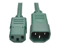 Tripp Lite Standard Computer Power Extension Cord, 10A, 18AWG IEC-320-C14 to IEC-320-C13, Green, 3ft, P004-003-AGN, 32985781, Power Cords Tripp Lite Standard Computer Power Extension Cord, 10A, 18AWG IEC-320-C14 to IEC-320-C13, Green, 3ft, P004-003-AGN, 32985781, Power Cords
